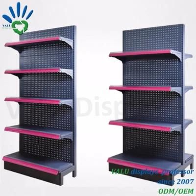 Double Sided Metal Shelf for Supermarket