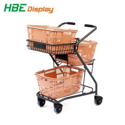 Convenience Store 3 Baskets Hand Trolley