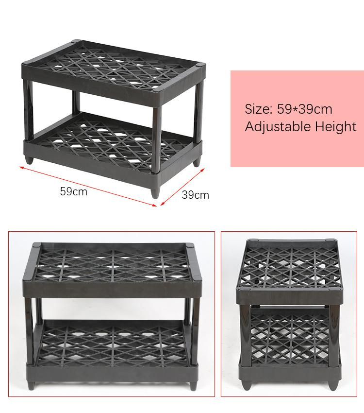 Soft Drink Plastic Free Floor Storage Display Shelf Stand Racks