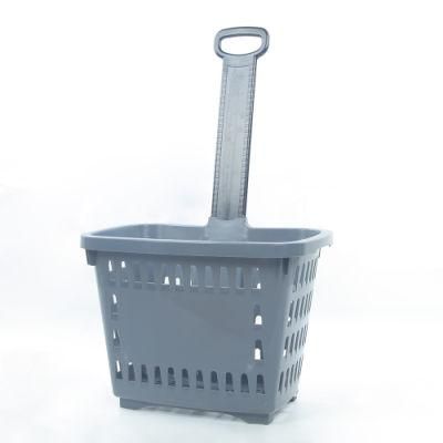 High Quality New Plastic Shopping Trolley Carts Wholesale