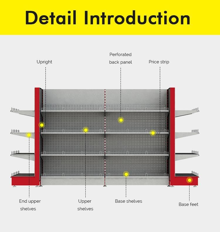 Light Duty Style and Metallic Material Supermarket Shelf for Checkout Counter