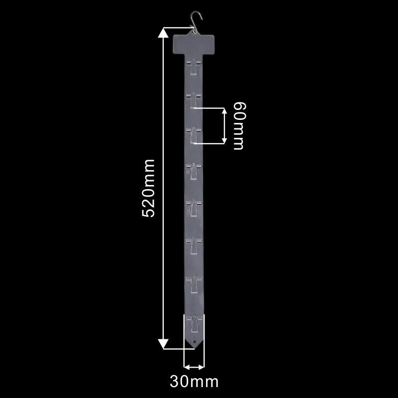 Merchandising Clip Strip with 8 Hooks for Supermarket Retails Stores