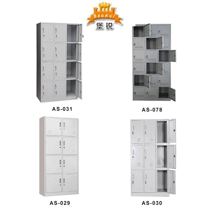 Chinese Factory Metal Gym/School Clothes Steel 15 Doors Locker/Wardrobe