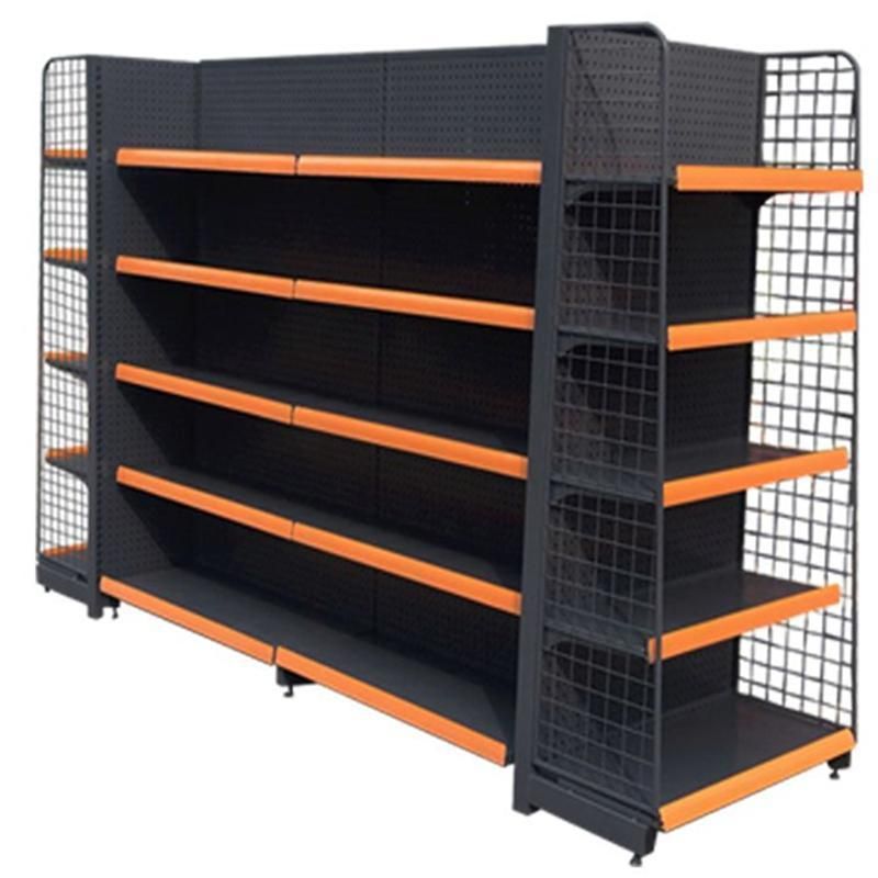 Supermarket Stores Retail Modern Fancy Store Metal Wood Shelves