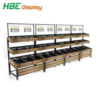 Supermarket Equipments Vegetables and Fruits Display Shelf