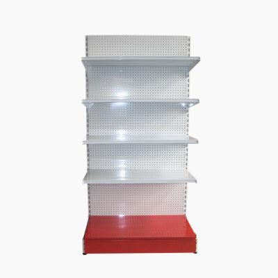 Supermarket Shelves Customized Size Hole Back Single Side Shelf