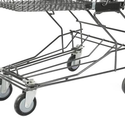 Asian Style Lightweight Quality 4 Wheel Shopping Supermarket Trolley