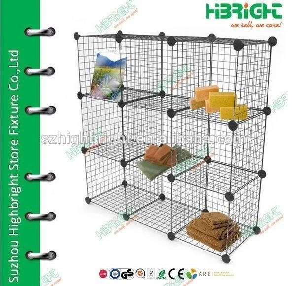 2 Doors Galvanized Cloth Cabinet Wire Mesh Locker