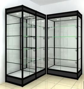 Mordern Design Standing Showcase Glass Display Cabinet with LED Light