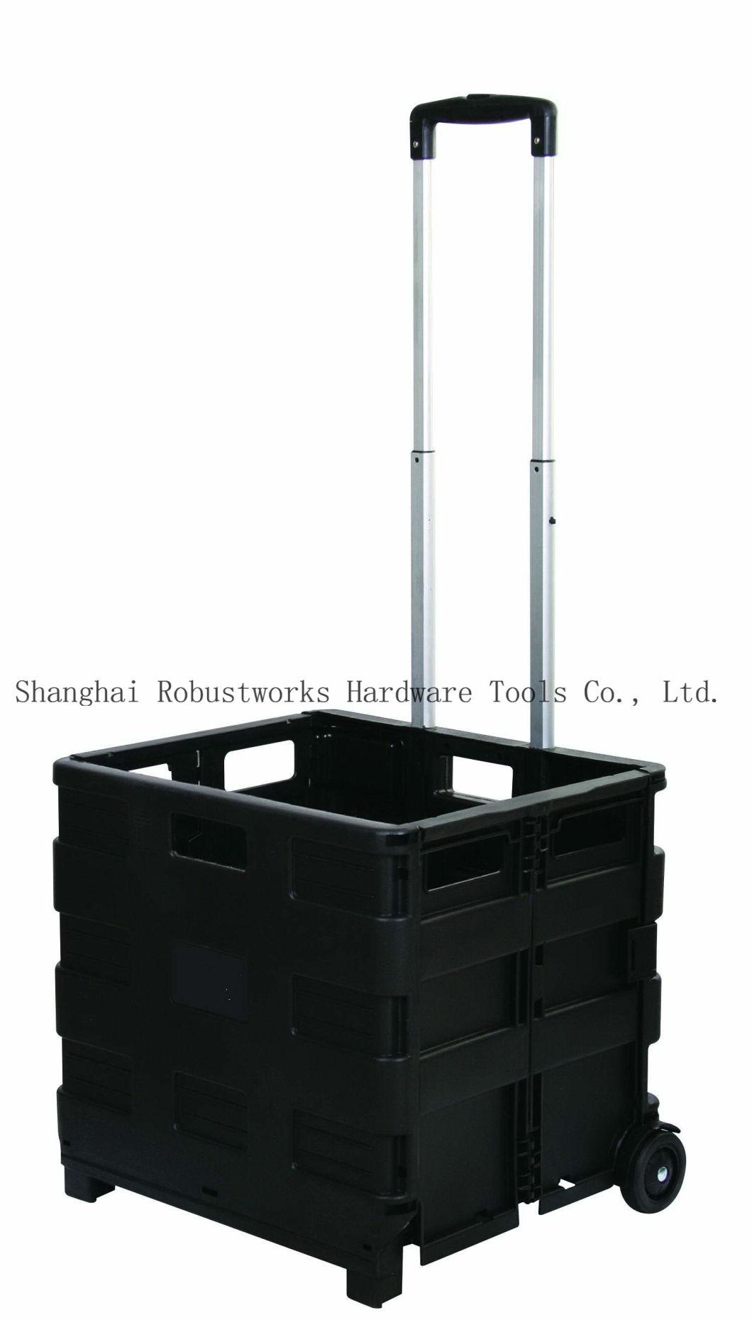 Plastic Portable Folding Shopping Cart (FC403K-2)