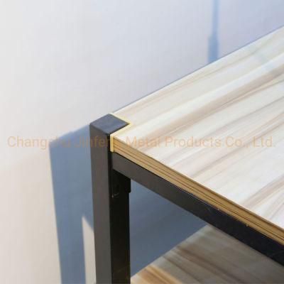Supermarket Steel &amp; Wood Promption Table Display Shelves