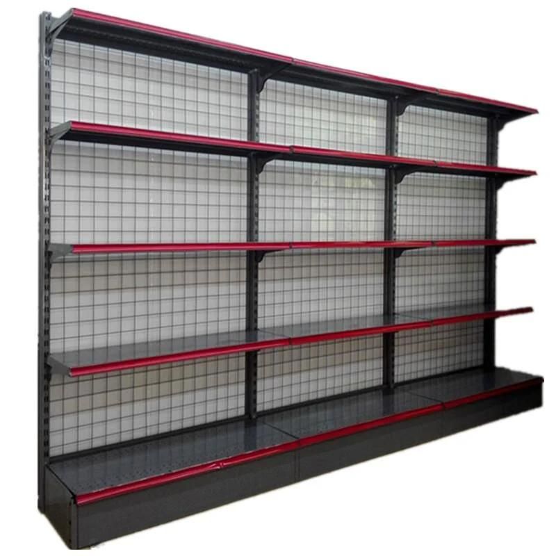 Durable Heavy Duty Double Sides Single Side Metal Supermarket Display Shelf