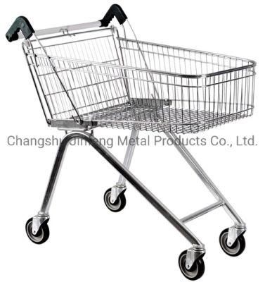 Supermarket Shelf Metal Shopping Carts Trolleys with Wheels