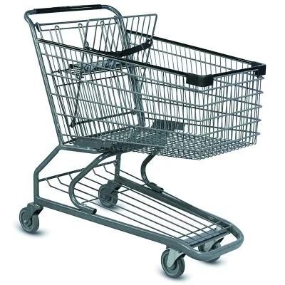 Plastic and Metal Shopping Trolley for Supermarket