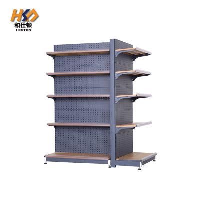 Factory Wholesale New Design Wood and Acrylic Retail Store Display Rack Supermarket Shelves Adjustable Storage Display Stand