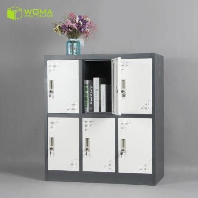 6 Compartment Steel Locker Half Height Locker