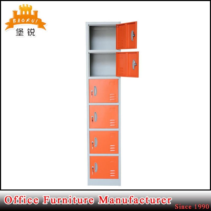 Single Column 6 Door Metal Locker