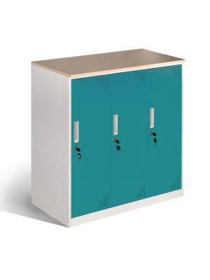 Metal 3 Door Individual Locker Office Supply Storage Steel Locker