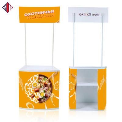Supermarket Portable Exhibition Booth Display Counter Promotion Table