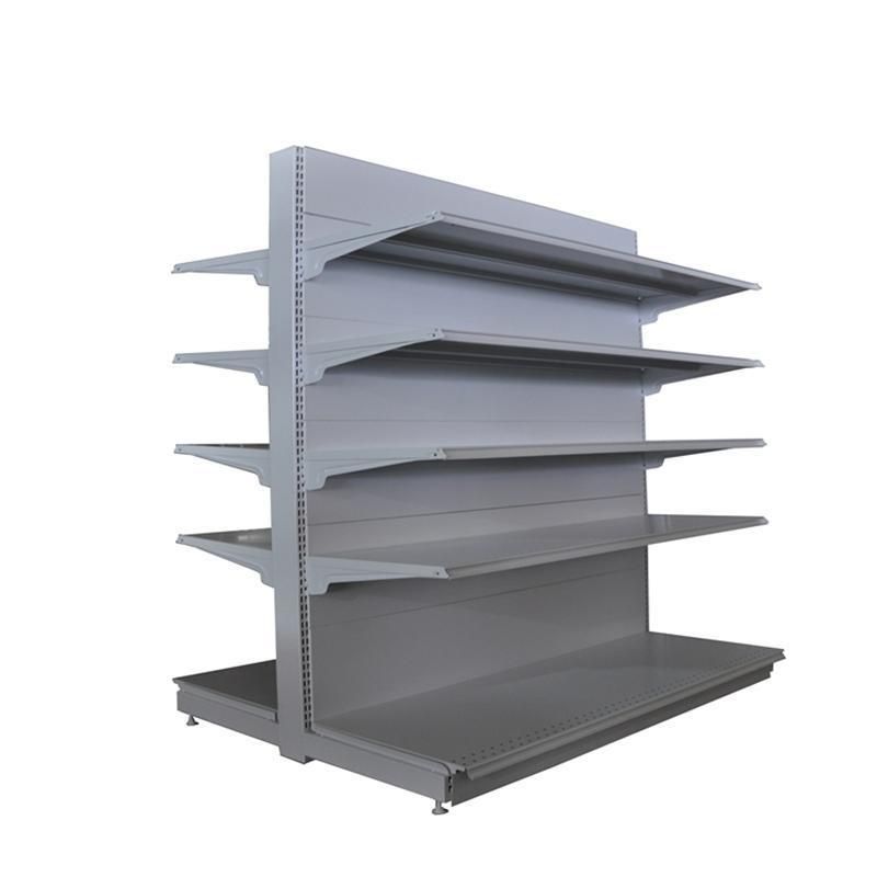 Multifunctional Shelf Wood, Steel Supermarket Shelf Display Shelf Supermarket Shelf