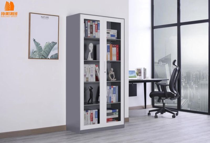 Glass Door Office Furniture File Cabinet for Display