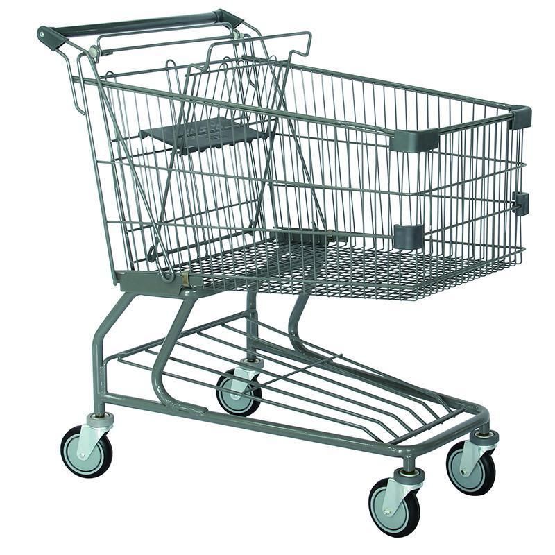 Hot Selling Asian Type Cart Metal Shopping Trolley