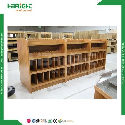 Liquor Store Shop Wooden MDF Display Rack Checkout Counter