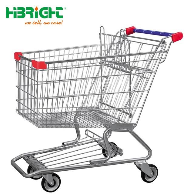 Double Basket Supermarket Shopping Cart