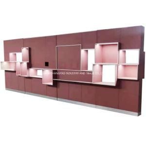 CY039-High Fashion Customized Modern Designed Wooden Supermarket Retail Display Shelf