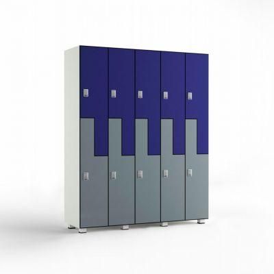 Wholesale Compact Laminate Water Poof Gym Changing Room High Pressure HPL Fire Resistant Z Shape Storage Locker/