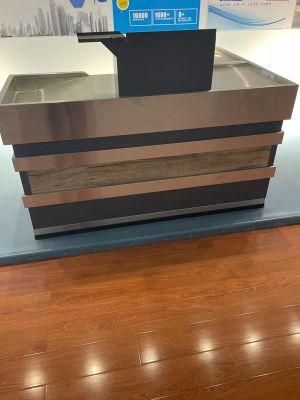 High Quality Supermarket Cashier Design Round Checkout Counter