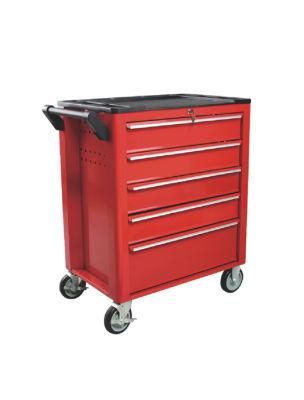 5-Drawer Workshop Garage Metal Tool Trolley Cabinet