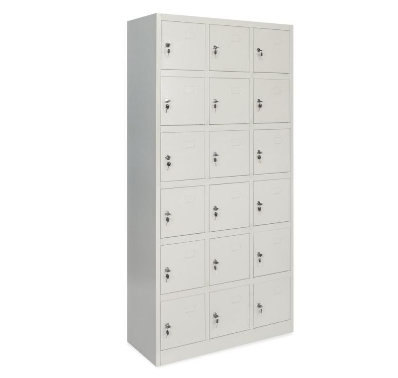 18 Doors Cheap Steel Personal Effects Storage Lockers