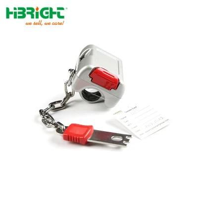 Supermarket Cart Shopping Trolley Zinc Alloy Coin Lock for Shop