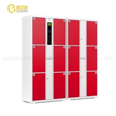 Gym Dedicated Face Recognition High-Quality Electronic Locker Rental Cabinet