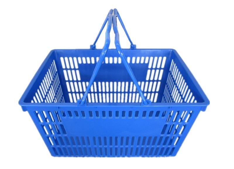 Storage Picnic High Capacity Plastic with Handles Supermarket Shopping Basket