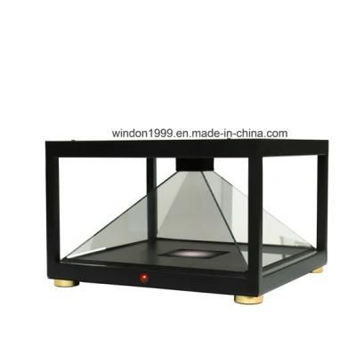 360 Degree 3D Hologram Display Pyramid Hologram Showcase for Shopping Mall