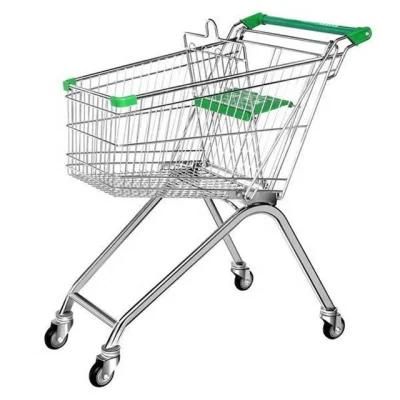 European Style 60-240L Supermarket Shopping Trolley Cart for Sale