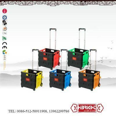 Pack and Roll Plastic Folding Shopping Cart