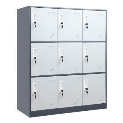 Gdlt Color New Design Steel 9 Door Metal Clothes Locker