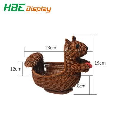 Fruit Shop Food Degree Animal Shape Wicker Storage Rattan Basket