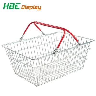 Boutique Store Pharmacy Chrome Wire Metal Basket