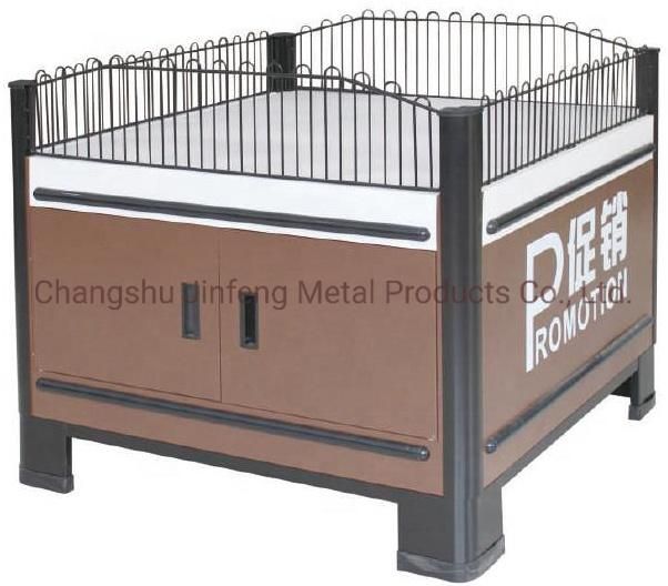 Supermarket Equipment Metallic Shelf Rack Grocery Store Shelves Marketing Cold Rolled Steel Promotional Products Table