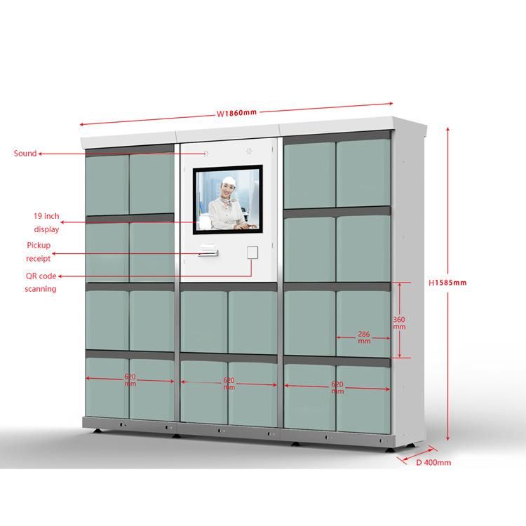 Densen Customized Smart Door Parcel Luggage Locker Supermarket Locker 20 Smart Cabinet