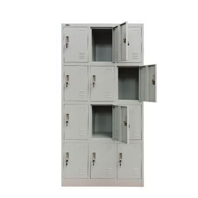 12 Door Lockers Steel Cabinet for Changing Room