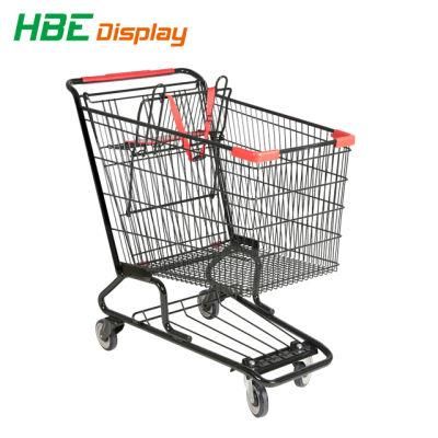 Hypermarket Supermarket Highbright 180L Full Plastic Shopping Cart