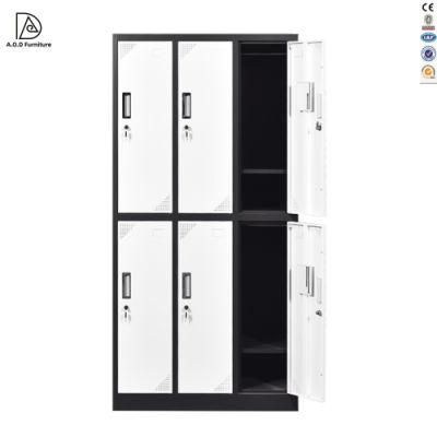 10% off Office Furniture 6 Door Colorful Metal Wardrobe Llocker Clothes Cabinet Steel Staff Lockers