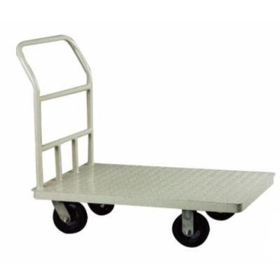 500kg Metal Flat Hand Warehouse Tooling Cart with Four Wheels