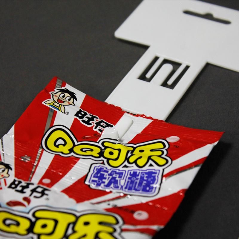 Shelf Display Plastic Clip Strip with 12 Hooks for Supermarket