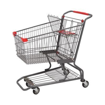 120L Wholesale Design Supermarket Shopping Trolley Cart Price